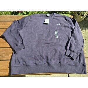 Nike Sweatshirt Mens 3XLT Tall Navy Blue Crewneck Pullover Long Sleeve NWT